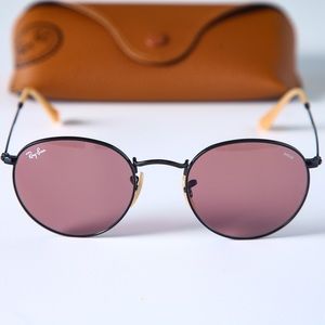 Ray-Ban Sunglasses Pink Lenses